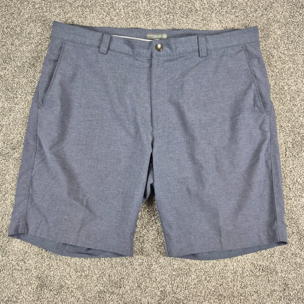 Peter Millar Shackleford Performance Hybrid Short Mens 35 Blue Crown Sport Golf